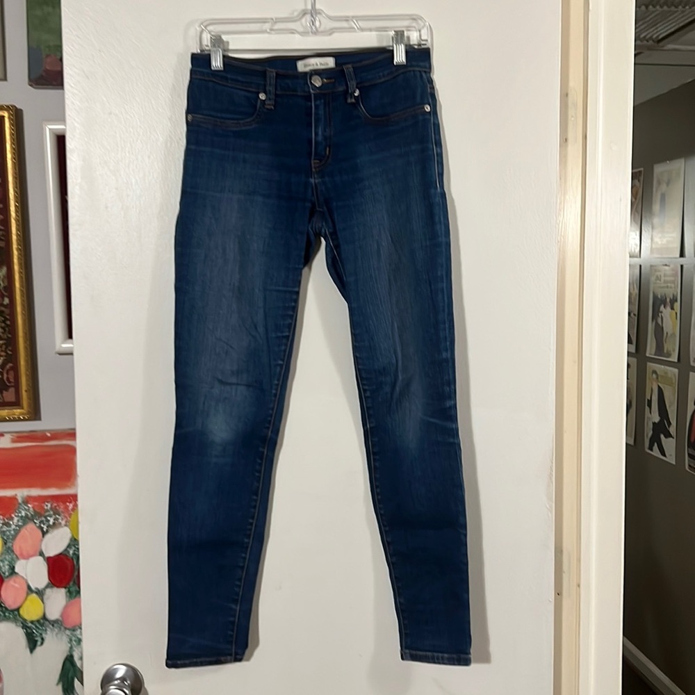 Henry & Belle super skinny ankle blue jeans